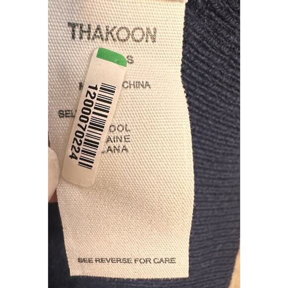 Thakoon Wool Sweater Mini Dress Women's Sz S Midnight Navy Blue Crewneck Preppy - Picture 14 of 16